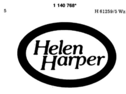 Helen Harper Logo (DPMA, 03/21/1989)