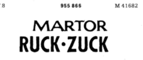 MARTOR RUCK.ZUCK Logo (DPMA, 04/30/1976)