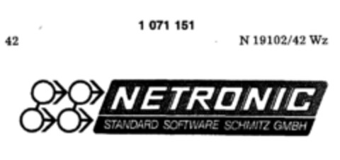 NETRONIC STANDARD SOFTWARE SCHMITZ GMBH Logo (DPMA, 21.04.1984)