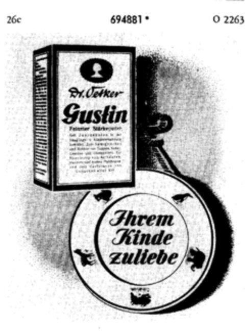 Gustin Logo (DPMA, 22.05.1956)