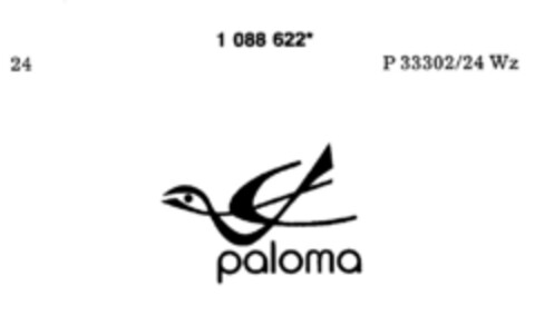 paloma Logo (DPMA, 15.11.1985)