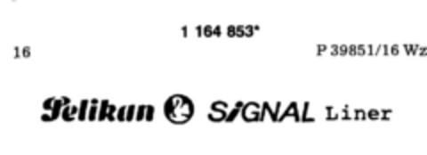Pelikan SiGNAL Liner Logo (DPMA, 03.08.1990)