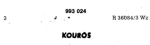 KOUROS Logo (DPMA, 28.02.1979)