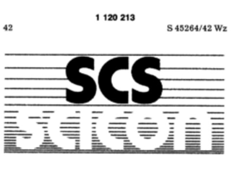 SCS SCICON Logo (DPMA, 22.08.1987)