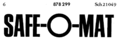 SAFE-O-MAT Logo (DPMA, 06.11.1968)