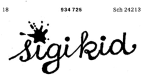 sigikid Logo (DPMA, 08/01/1973)