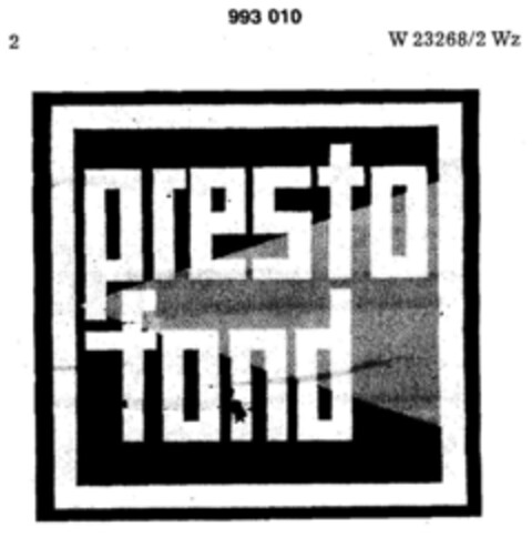 prestofond Logo (DPMA, 06/18/1971)