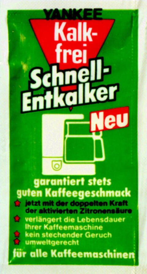 YANKEE Kalkfrei Logo (DPMA, 11/17/1989)