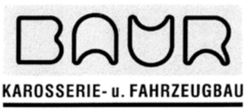 BAUR KAROSSERIE- u. FAHRZEUGBAU Logo (DPMA, 07/07/2000)