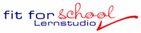 fit for school Lernstudio Logo (DPMA, 29.01.2001)
