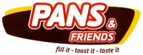 PANS & FRIENDS fill it - toast it - taste it Logo (DPMA, 17.08.2009)
