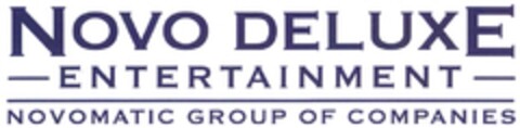 NOVO DELUXE ENTERTAINMENT NOVOMATIC GROUP OF COMPANIES Logo (DPMA, 05/09/2012)