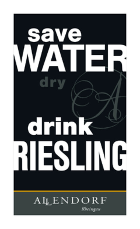 saveWATERdrinkRIESLING Logo (DPMA, 25.06.2013)