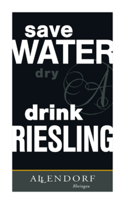 saveWATERdrinkRIESLING Logo (DPMA, 06/25/2013)