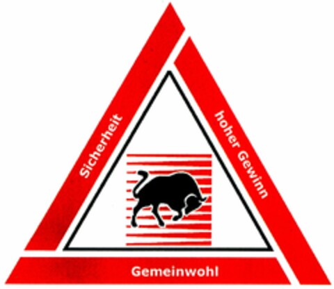 Sicherheit hoher Gewinn Gemeinwohl Logo (DPMA, 03/23/2005)