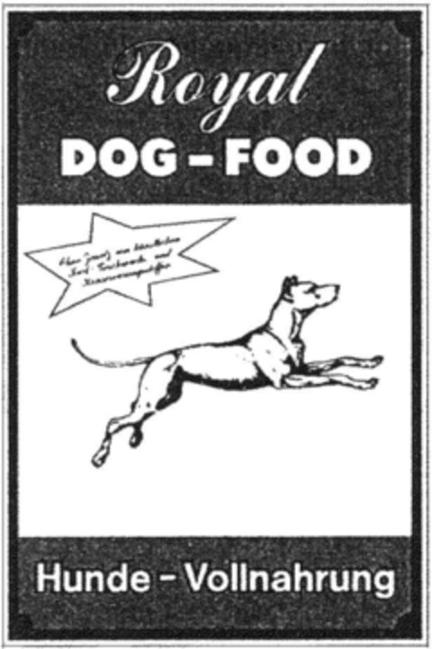 Royal DOG-FOOD Hunde-Vollnahrung Logo (DPMA, 12.08.1995)