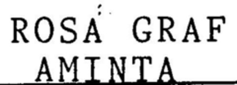 ROSA GRAF AMINTA Logo (DPMA, 13.02.1998)