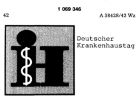 iH Deutscher Krankenhaustag Logo (DPMA, 11.04.1984)