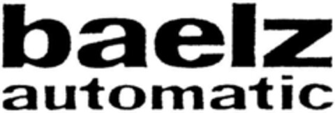 BAELZ AUTOMATIC Logo (DPMA, 15.11.1990)