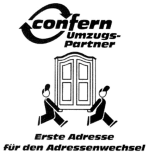 Confern UmzugsPartner Erste Adresse für den Adressenwechsel Logo (DPMA, 16.05.1991)