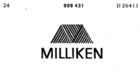 MILLIKEN Logo (DPMA, 02/25/1972)