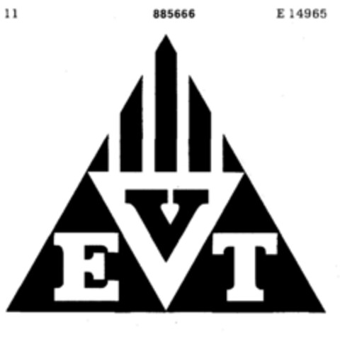 EVT Logo (DPMA, 18.07.1970)