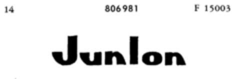 Junlon Logo (DPMA, 15.06.1964)