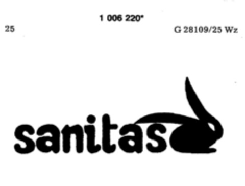 sanitas Logo (DPMA, 12.07.1980)