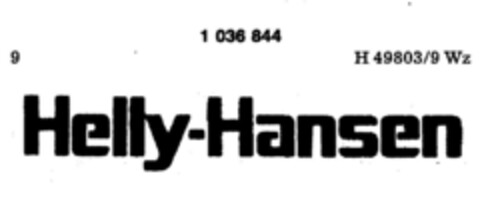 Helly-Hansen Logo (DPMA, 03/11/1982)