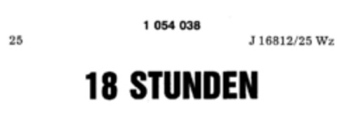 18 STUNDEN Logo (DPMA, 27.05.1981)