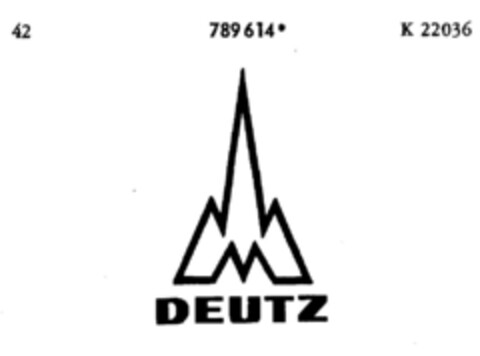 DEUTZ Logo (DPMA, 01.10.1963)