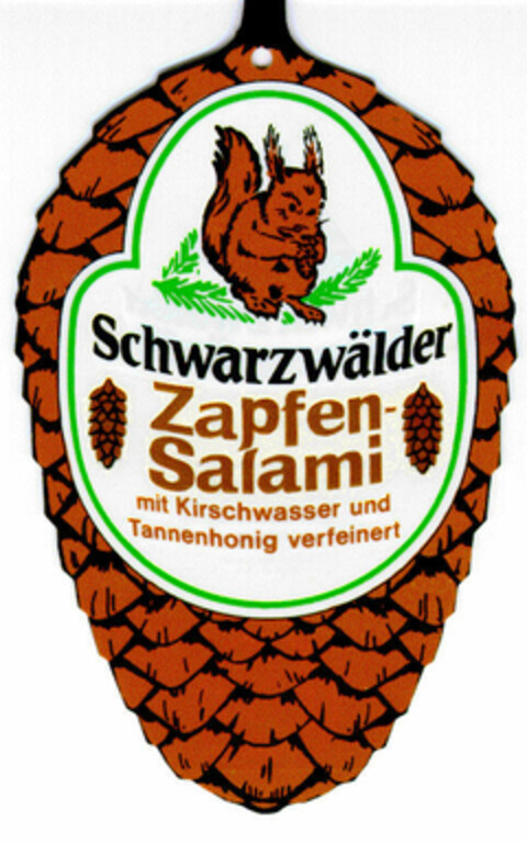 Schwarzwälder Zapfen-Salami Logo (DPMA, 07.09.1984)
