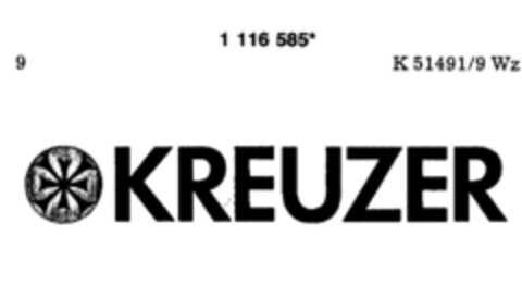KREUZER Logo (DPMA, 30.07.1987)