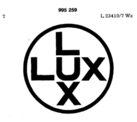 LUX Logo (DPMA, 05/25/1979)