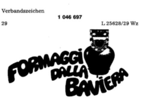 FORMAGGi DALLA BAViERA Logo (DPMA, 03/10/1982)