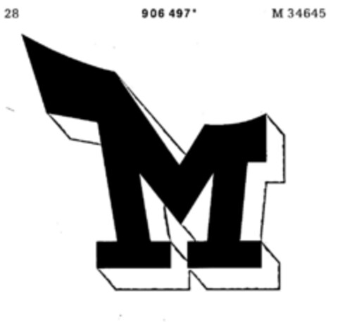 M Logo (DPMA, 16.08.1971)