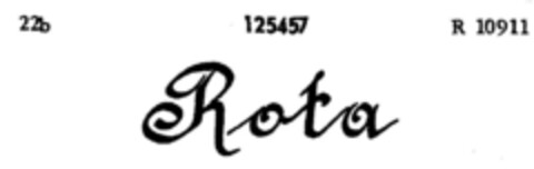 Rota Logo (DPMA, 04/29/1909)