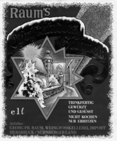 Raum`s Christkindles Glühwein Logo (DPMA, 29.04.1981)