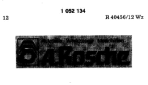 A.ROSCHE Autoteile Werkzeuge Maschinen Logo (DPMA, 30.10.1982)