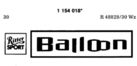 Ritter SPORT Balloon Logo (DPMA, 30.12.1989)