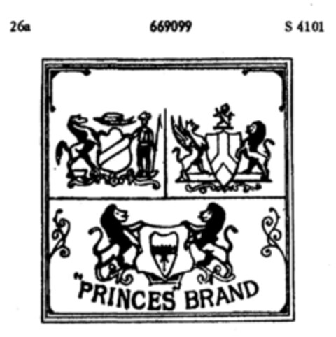 "PRINCES" BRAND Logo (DPMA, 23.10.1953)