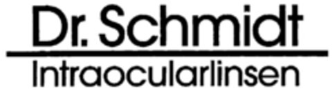 Dr. Schmidt Intraocularlinsen Logo (DPMA, 08/10/2000)