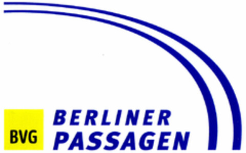 BVG BERLINER PASSAGEN Logo (DPMA, 09.04.2001)