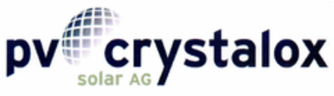 pv crystalox solar AG Logo (DPMA, 10/24/2001)