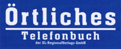 Örtliches Telefonbuch der SL-RegionalVerlags GmbH Logo (DPMA, 11/06/2010)