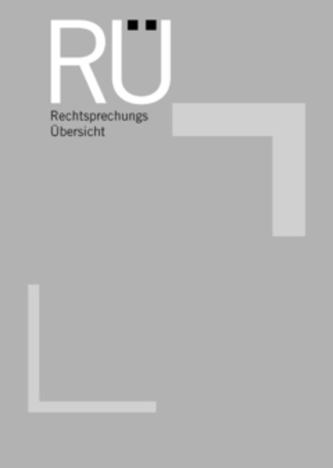 RÜ Rechtsprechungs Übersicht Logo (DPMA, 20.03.2014)