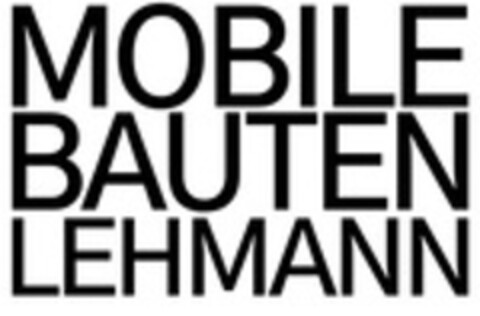 MOBILE BAUTEN LEHMANN Logo (DPMA, 13.08.2019)