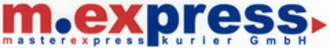 m.express masterexpress kurier GmbH Logo (DPMA, 06.06.2003)