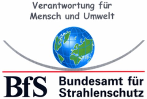 Verantwortung für Mensch und Umwelt BfS Bundesamt für Strahlenschutz Logo (DPMA, 29.10.2004)