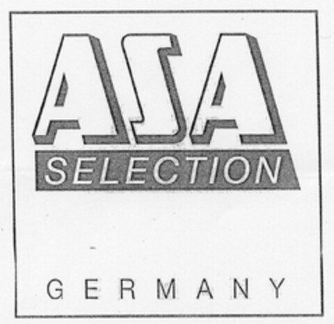 ASA SELECTION GERMANY Logo (DPMA, 07/19/2006)